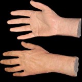 OPEN FINGER MALE HANDS-PAIR-FRESH FINISH