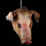 PIG HEAD-HANGING WITH CHAIN-ROTTEN FINISH