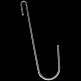 3/8" STEEL MEAT HOOK WITH RIGGING LOOP