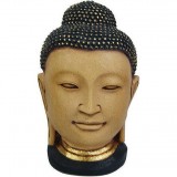 Голова Будды раскрашенная малая